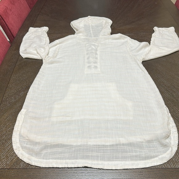 L*Space Love Letters‎ Hoodie Lace Up Tunic In Cream, Women’s Size Small - Picture 16 of 16